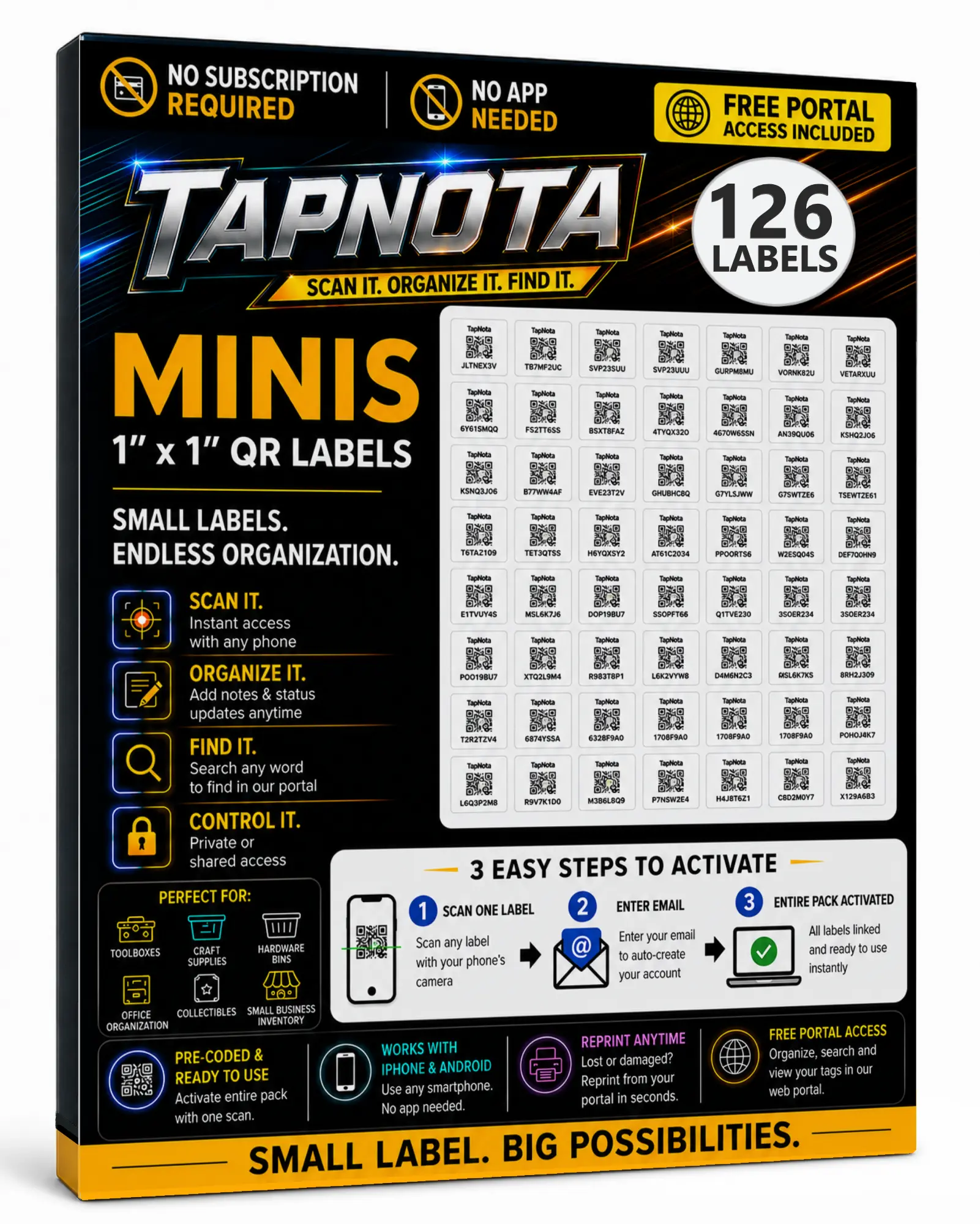 TapNota 126 Pack Minis